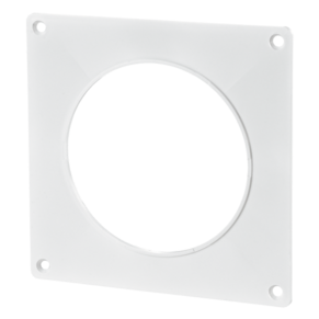 Wall plate for round ducts