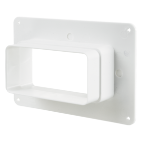 Wall plate with flange