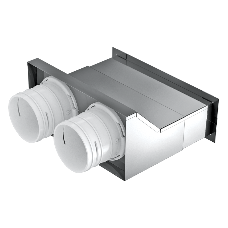 Wall-mounted grill connectors FlexiVent 0832...x2