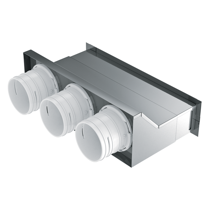 Wall-mounted grill connectors FlexiVent 0832300x55/63x3