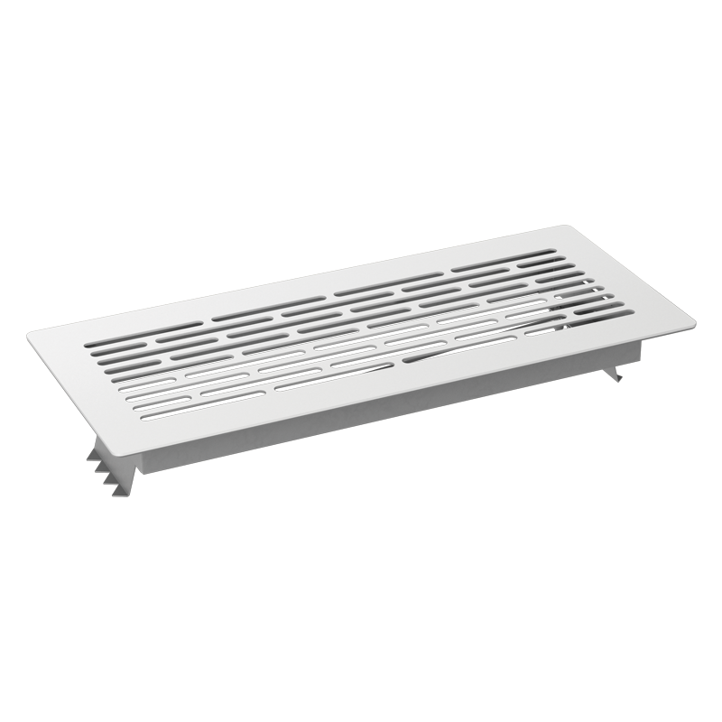 Floor-mounted metal overlay grille FlexiVent 0924300x100