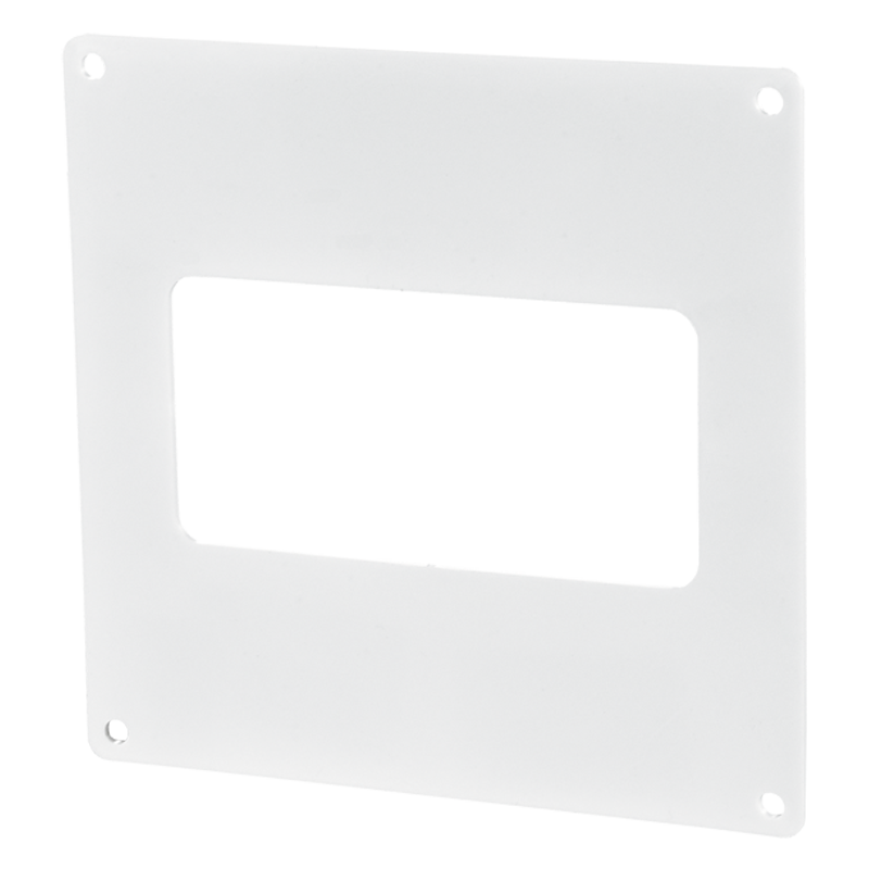 Wall plate for flat ducts