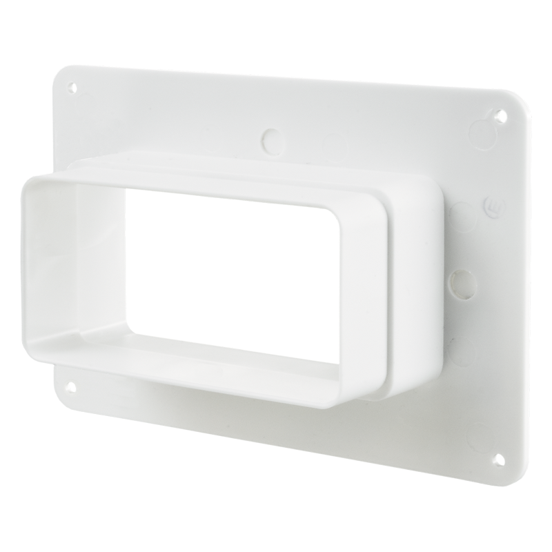 Wall plate with flange