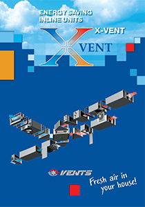 "Energy saving inline units X-VENT" catalog 2015
