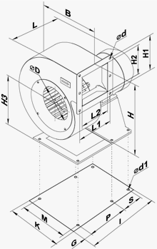 VENTS  VCUN 160х74-0,55-4