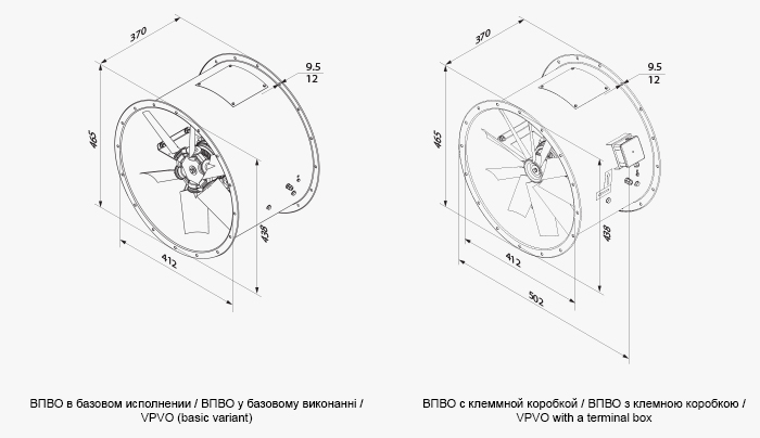 VENTS VPVO-400-4D/0,25-6/50/AL