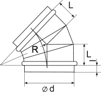 VENTS Bend 45-1250